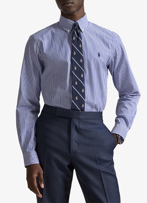 Ralph Lauren Regular fit overhemd met streepprint - detail 4 blue / white bengal stripe