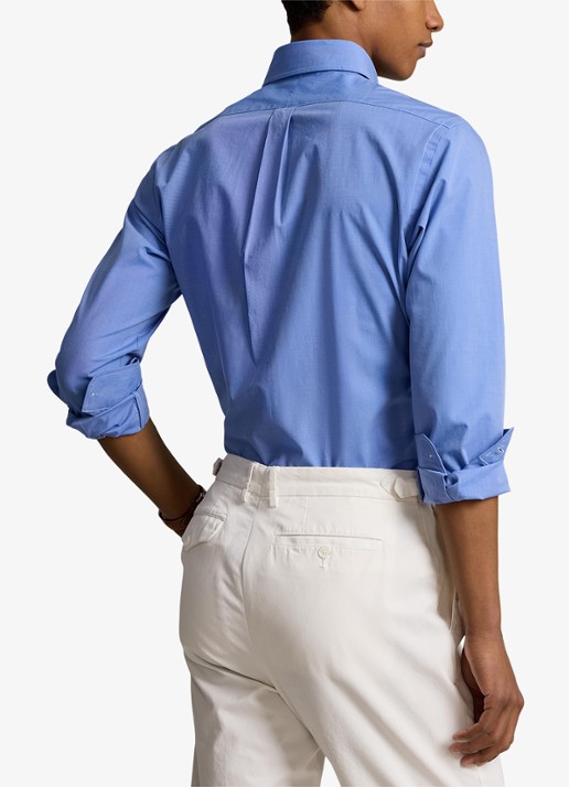 Ralph Lauren Regular fit overhemd met streepprint - achterkant blue end on end
