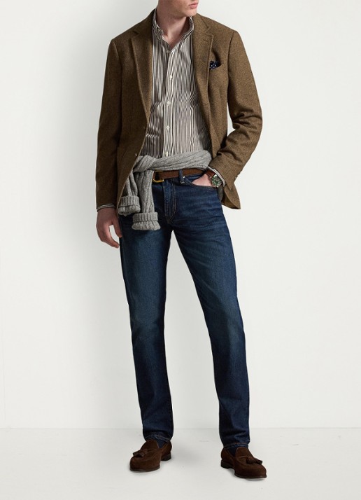 Ralph Lauren Regular fit overhemd met streepprint - detail 4 4655ag nutmeg brown