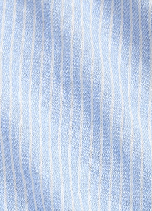 Ralph Lauren Regular fit overhemd van linnen met streepprint - detail 4 7188b blue white-zyk7