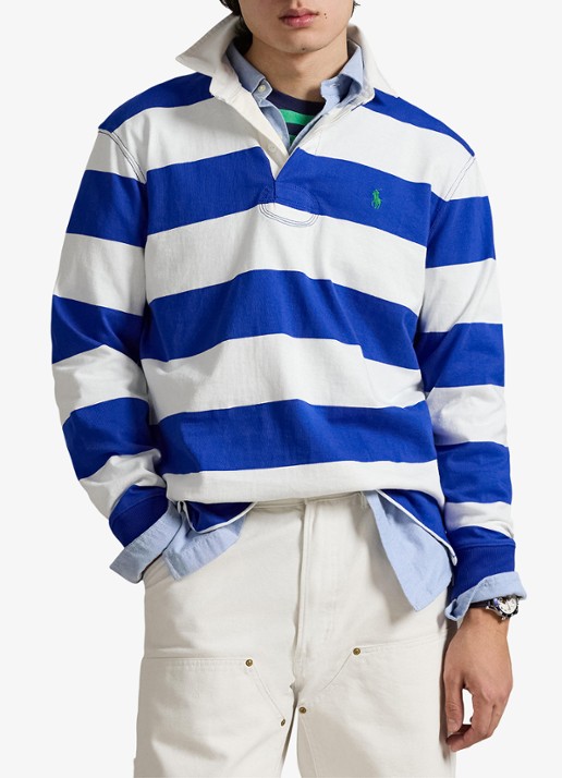 Ralph Lauren Regular fit polo met logo en streepprint