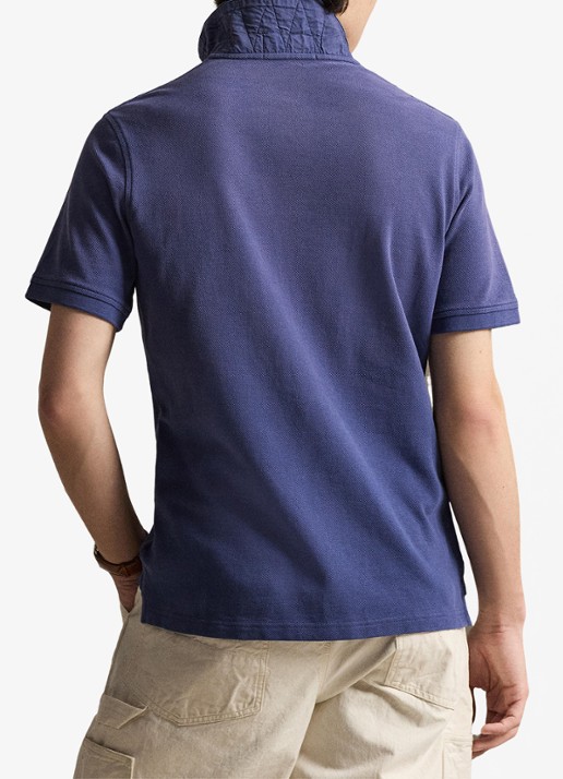 Ralph Lauren Regular fit polo met logo - achterkant light navy / blauw