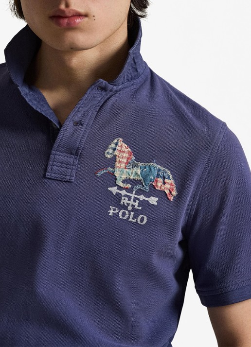 Ralph Lauren Regular fit polo met logo - detail 4 light navy / blauw