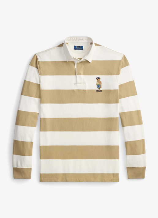 Ralph Lauren Regular fit polo met logoborduring - voorkant 3 camel