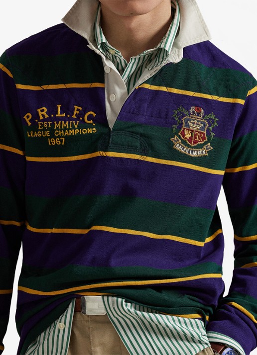 Ralph Lauren Regular fit polo met streepprint - detail 2 branford purple multi-3yl4