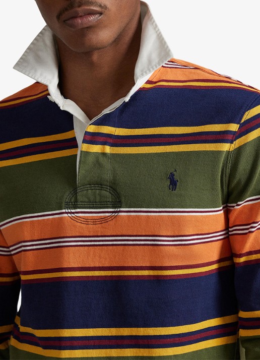 Ralph Lauren Regular fit polo met streepprint - detail 4 supply olive multi-3fjr