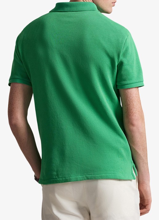 Ralph Lauren Regular fit polo van badstof met logo - achterkant summer emerald / groen