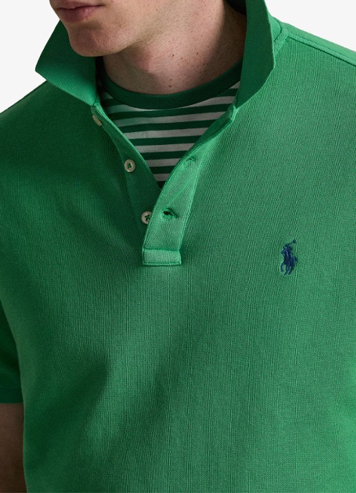 Ralph Lauren Regular fit polo van badstof met logo - detail 5 summer emerald / groen