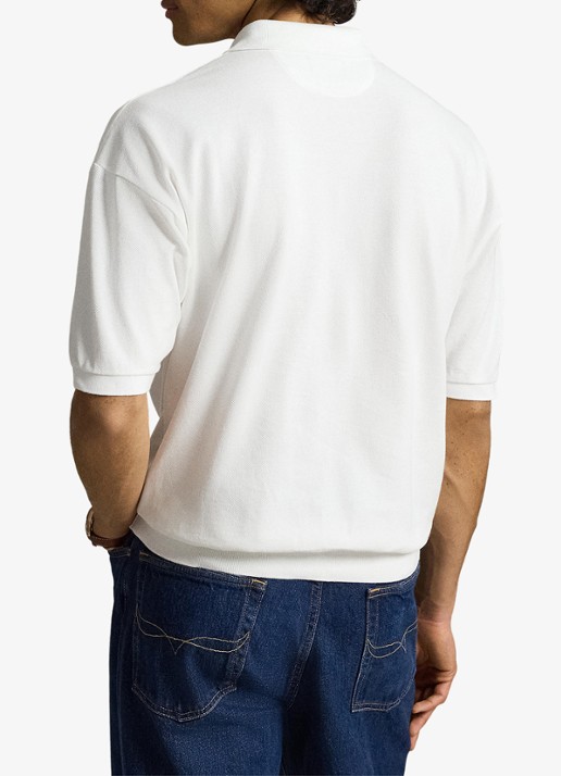 Ralph Lauren Relaxed fit polo met logo - achterkant white / wit