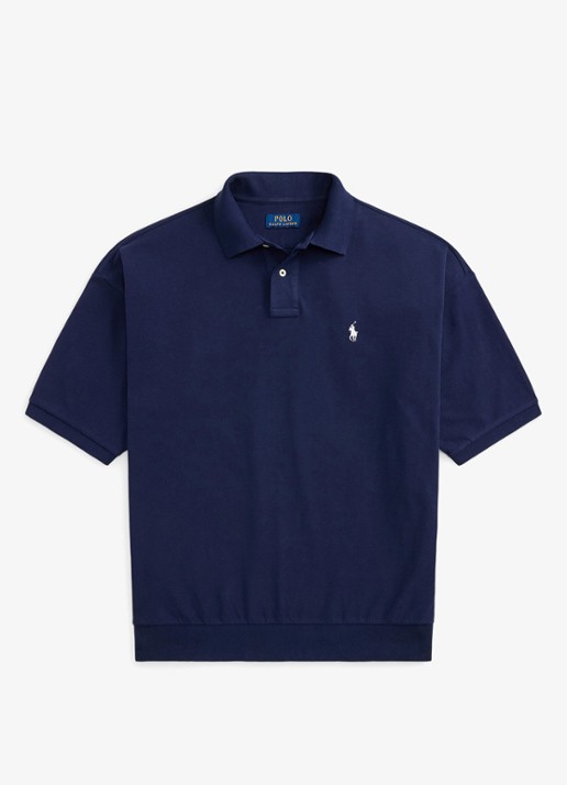 Ralph Lauren Relaxed fit polo met logo - voorkant 2 newport navy / donkerblauw