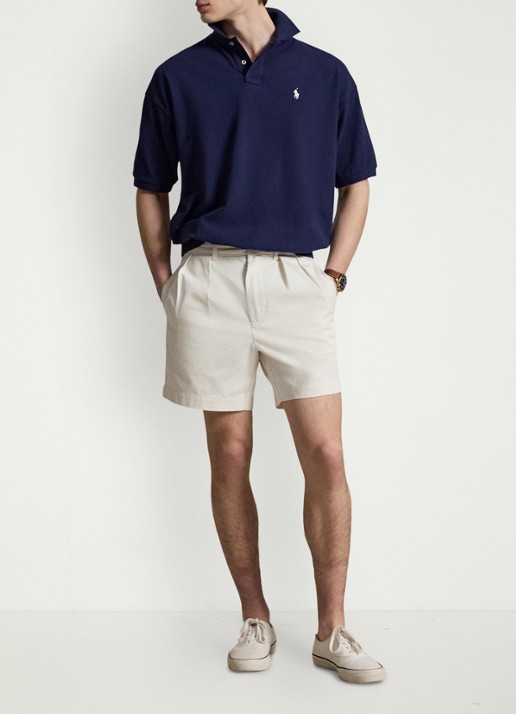 Ralph Lauren Relaxed fit polo met logo - voorkant 3 newport navy / donkerblauw