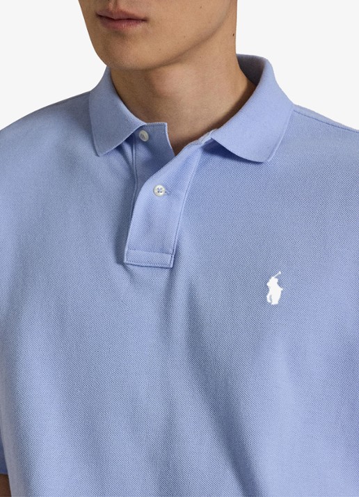 Ralph Lauren Relaxed fit polo met logo - detail 2 pebble blue / blauw