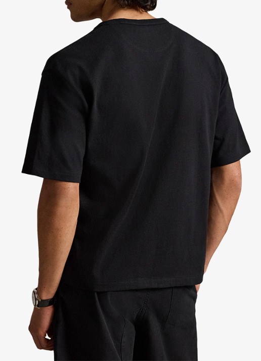 Ralph Lauren Relaxed fit T-shirt met ronde hals - achterkant 5 polo black / zwart