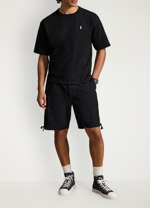 Ralph Lauren Relaxed fit T-shirt met ronde hals - detail 3 polo black / zwart