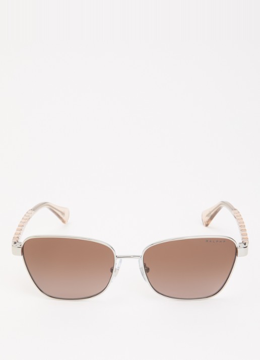 Ralph Lauren Retro zonnebril gepolariseerd RA4149 - detail zilver