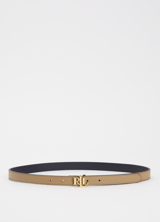 Ralph Lauren Reversible riem van leer met logo