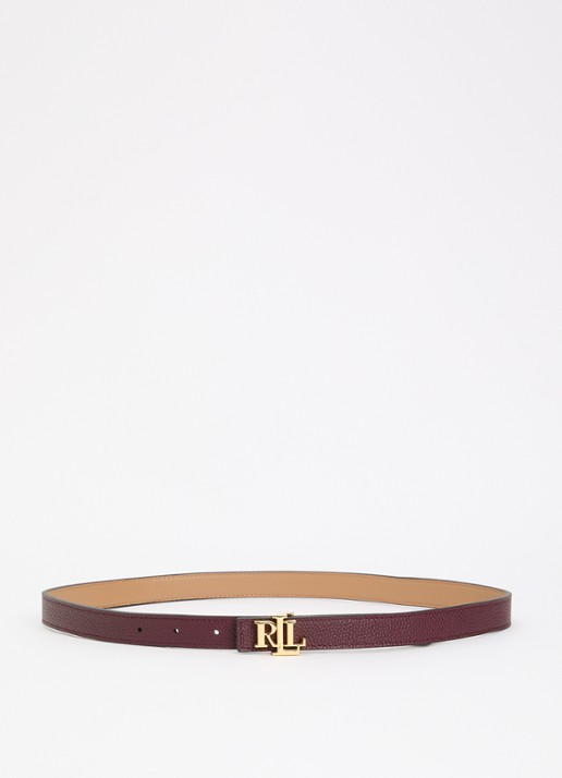 Ralph Lauren Reversible riem van leer met logo