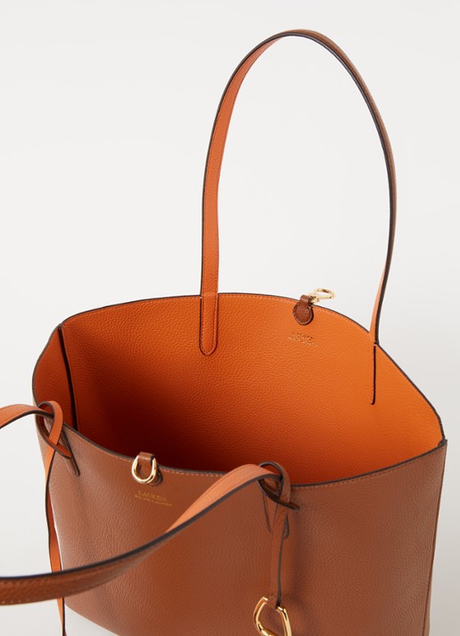 Ralph Lauren Reversible schoudertas met afneembaar etui - detail 3 cognac