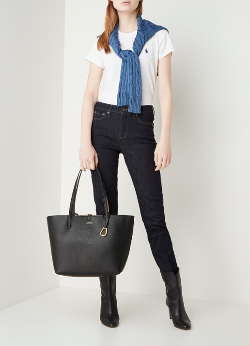 Ralph Lauren Reversible shopper met afneembaar etui - voorkant 6 zwart