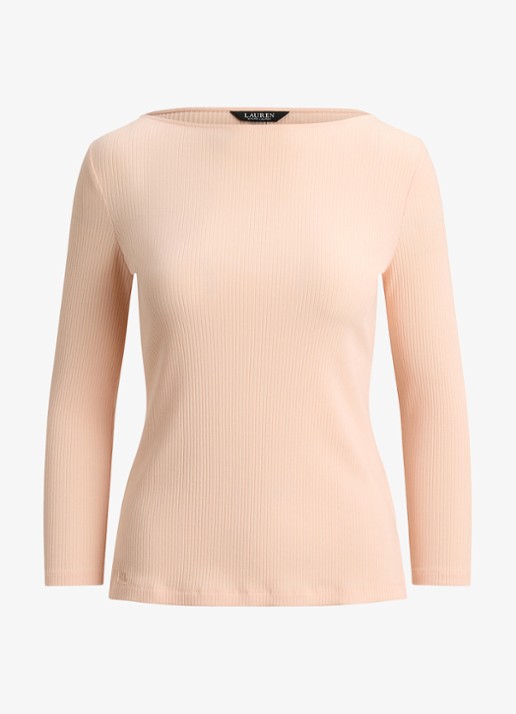 Ralph Lauren Ribgebreide top met boothals