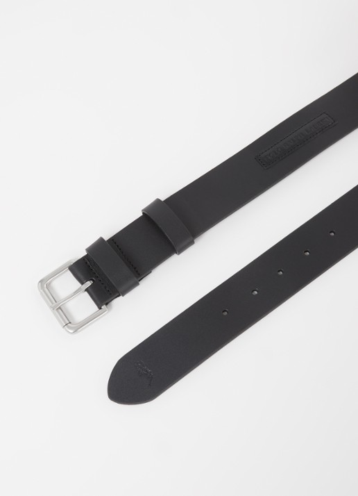 Ralph Lauren Riem van leer - detail 2 zwart