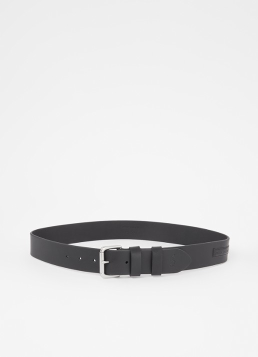 Ralph Lauren Riem van leer - voorkant 3 zwart