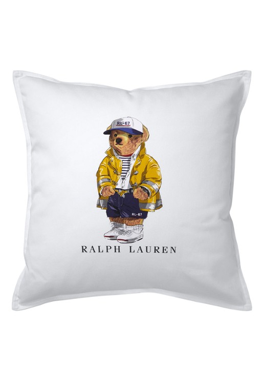 Ralph Lauren RL-67 Bear sierkussenhoes van katoen 50 x 50 cm