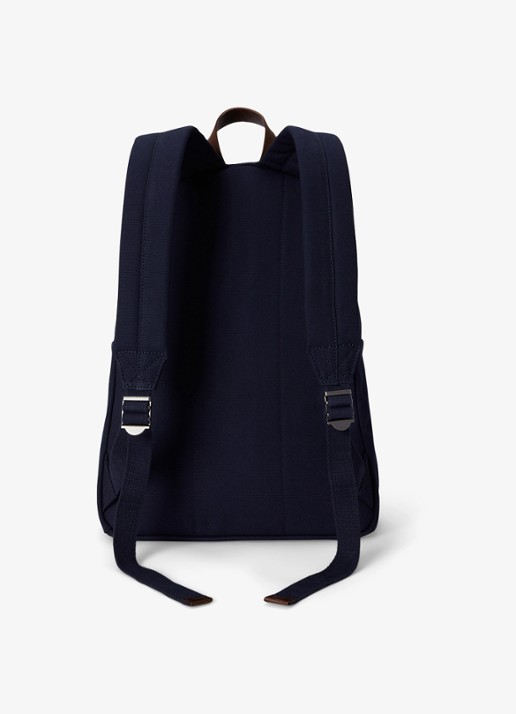 Ralph Lauren Rugzak met logoprint - achterkant donkerblauw