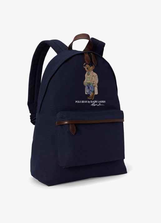 Ralph Lauren Rugzak met logoprint - detail 3 donkerblauw