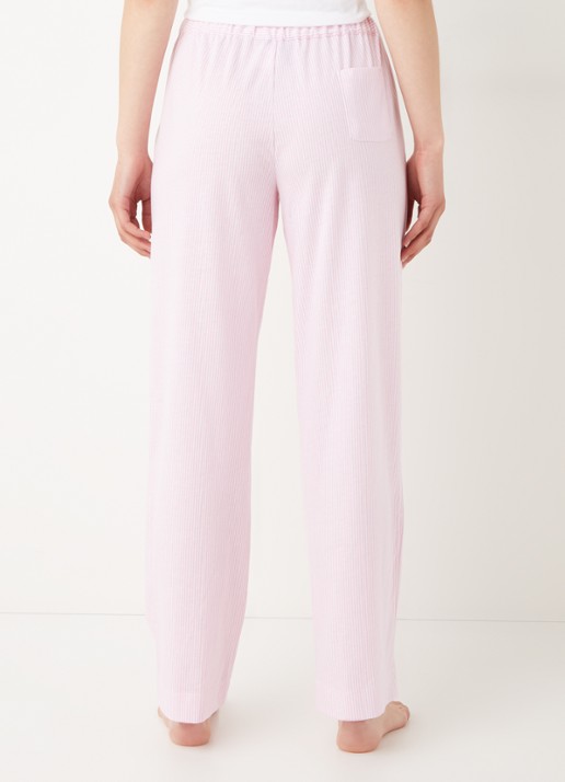 Ralph Lauren Seperate pyjamabroek met streepprint - achterkant 3 lichtroze