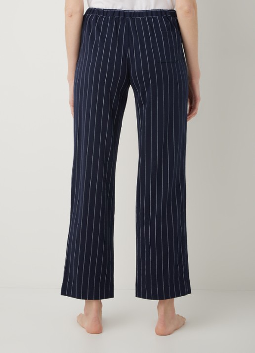 Ralph Lauren Seperate pyjamabroek met streepprint - achterkant donkerblauw
