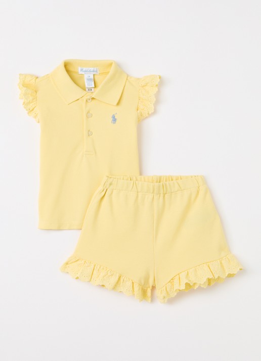 Ralph Lauren Set van polo met korte broek 2-delig