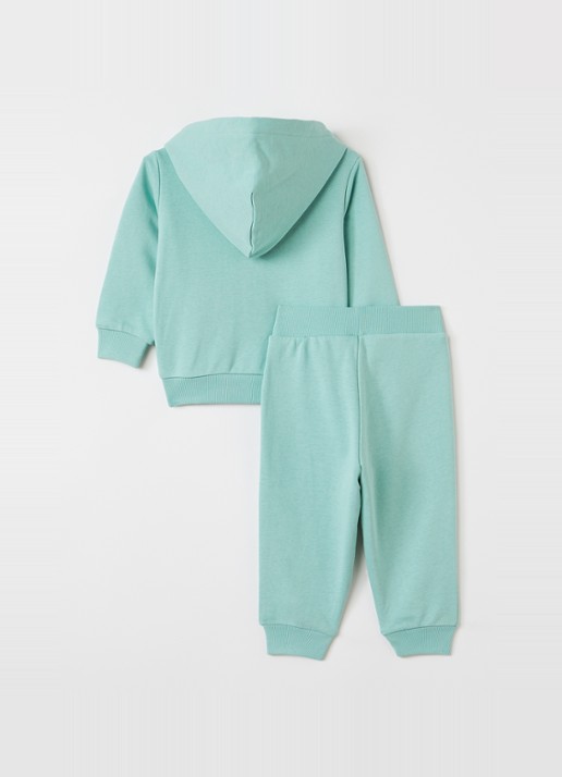 Ralph Lauren Set van sweatvest met joggingbroek 2-delig - voorkant 2 lime