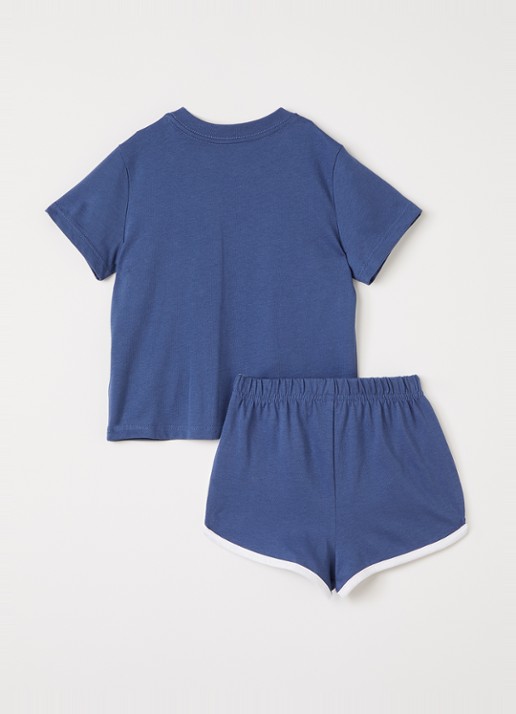 Ralph Lauren Set van T-shirt met korte broek 2-delig - voorkant 2 paars