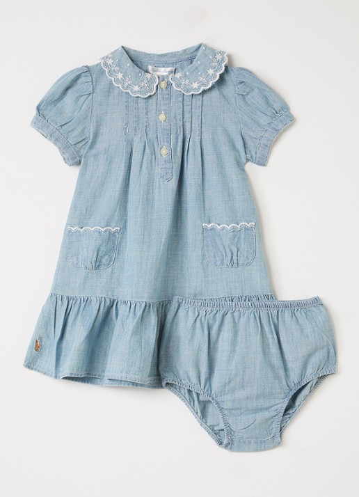 Ralph Lauren Set van tuniekjurk met bloomer