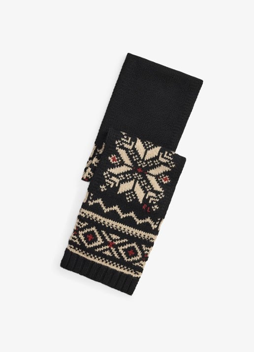 Ralph Lauren Sjaal in wolblend met print