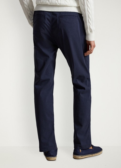 Ralph Lauren Slim fit broek met steekzakken - achterkant newport navy / donkerblauw