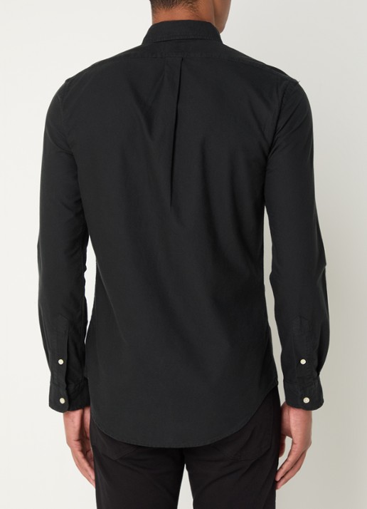 Ralph Lauren Slim fit button down-overhemd van katoen - achterkant polo black