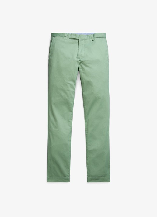 Ralph Lauren Slim fit chino met stretch - voorkant faded mint / groen