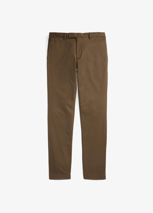 Ralph Lauren Slim fit chino met stretch - voorkant 3 chestnut / bruin