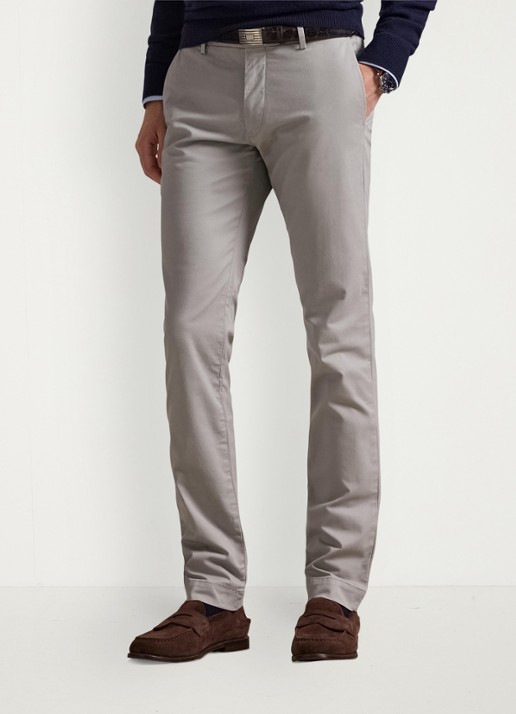 Ralph Lauren Slim fit chino met stretch - detail 3 grey fog / grijs