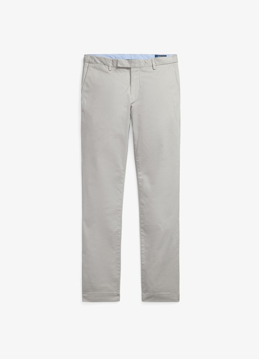 Ralph Lauren Slim fit chino met stretch - voorkant 9 grey fog / grijs