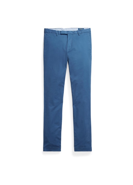 Ralph Lauren Slim fit chino met stretch - voorkant 3 night navy / donkerblauw
