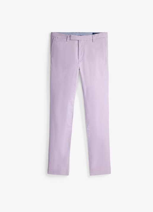 Ralph Lauren Slim fit chino met stretch - voorkant 4 spring iris / paars