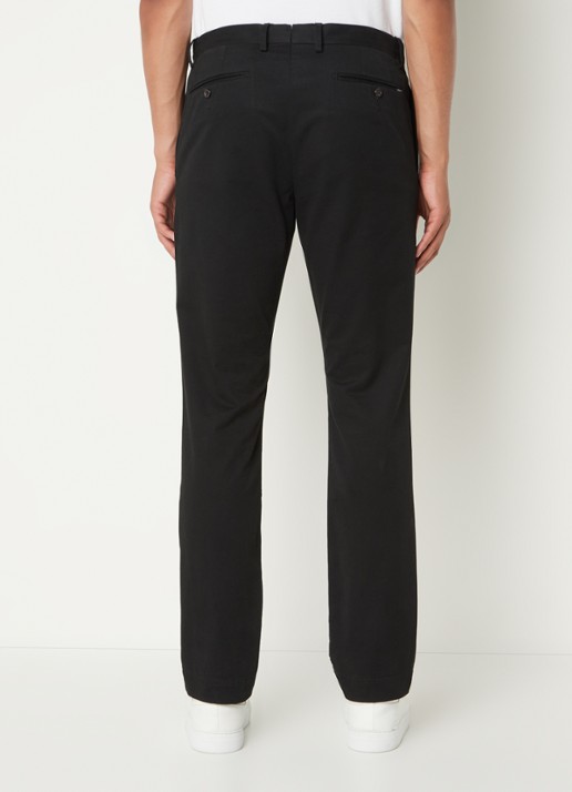 Ralph Lauren Slim fit chino van twill met stretch - achterkant 8 polo black