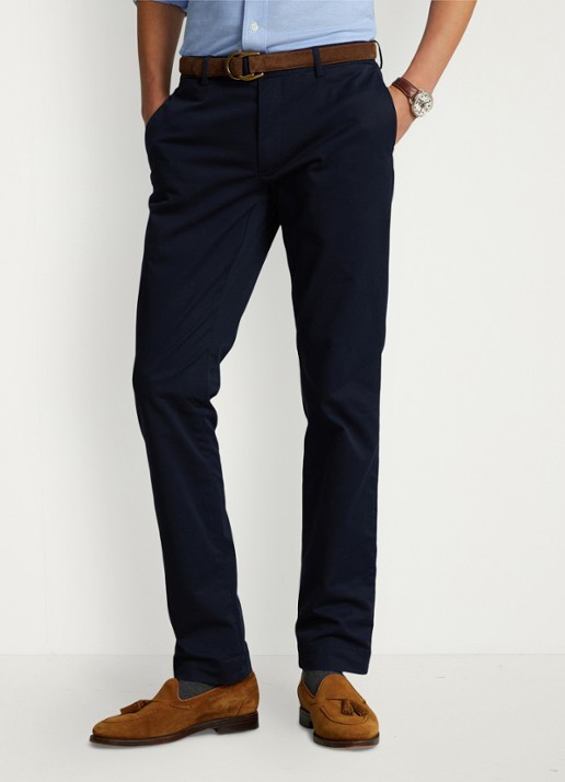 Ralph Lauren Slim fit chino van twill met stretch