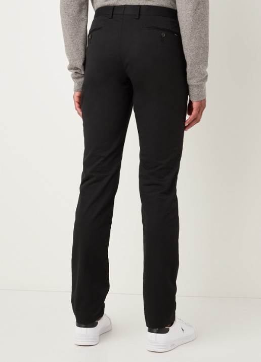 Ralph Lauren Slim fit chino van twill met stretch - achterkant 9 polo black