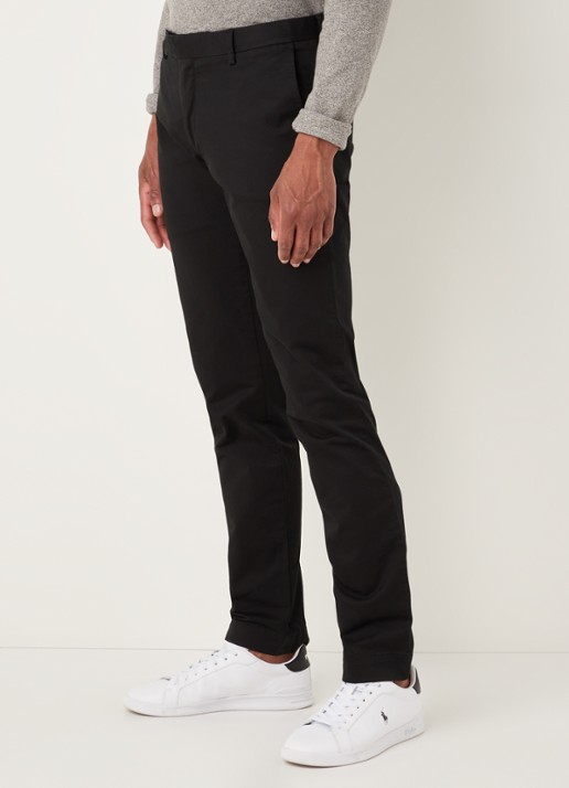 Ralph Lauren Slim fit chino van twill met stretch - detail 7 polo black