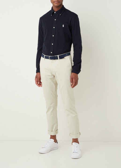 Ralph Lauren Slim fit chino van twill met stretch - voorkant 6 basic sand