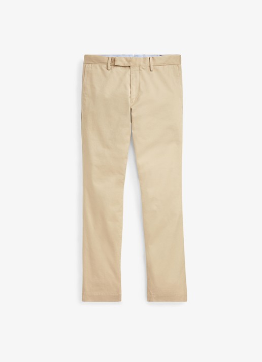 Ralph Lauren Slim fit chino van twill met stretch - voorkant 2 classic khaki